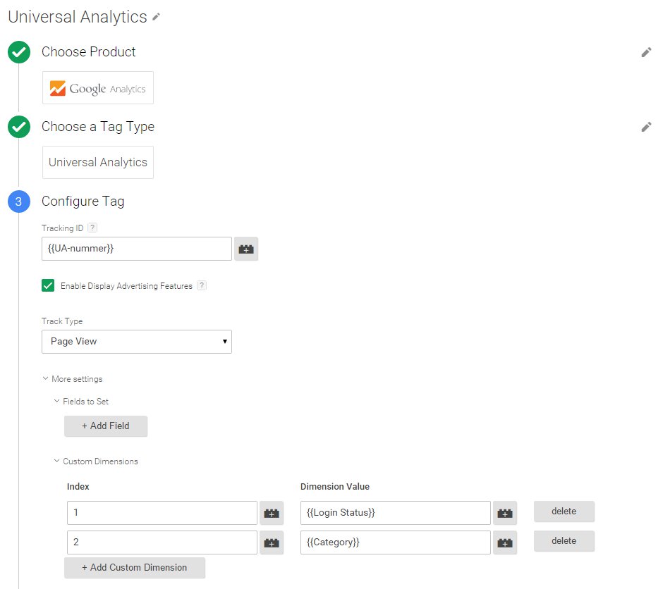 google tag manager universal analytics