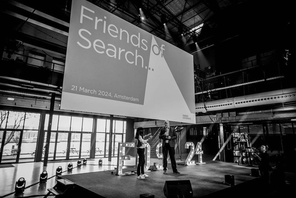Aleyda Solis en Barry Adams bij Friends of Search 2024