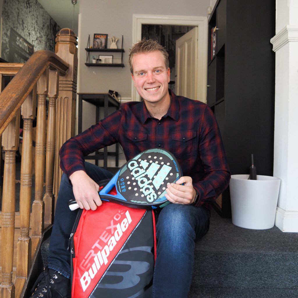 Jeroen Blom houdt van padel