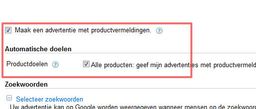 Afbeelding van Product Listing Ads in Google Ads