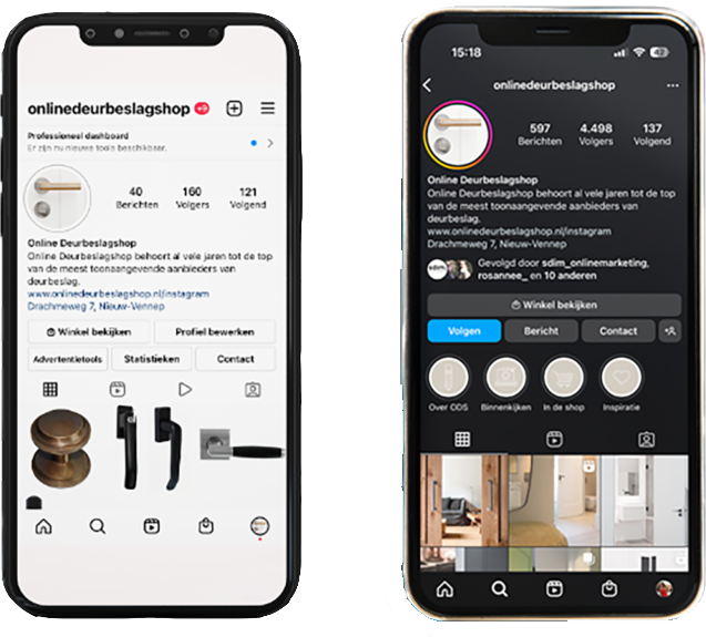 Volgers verhoogd van Online Deurbeslagshop