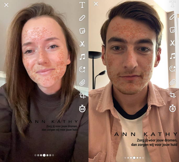 AR filters voorbeeld door SDIM