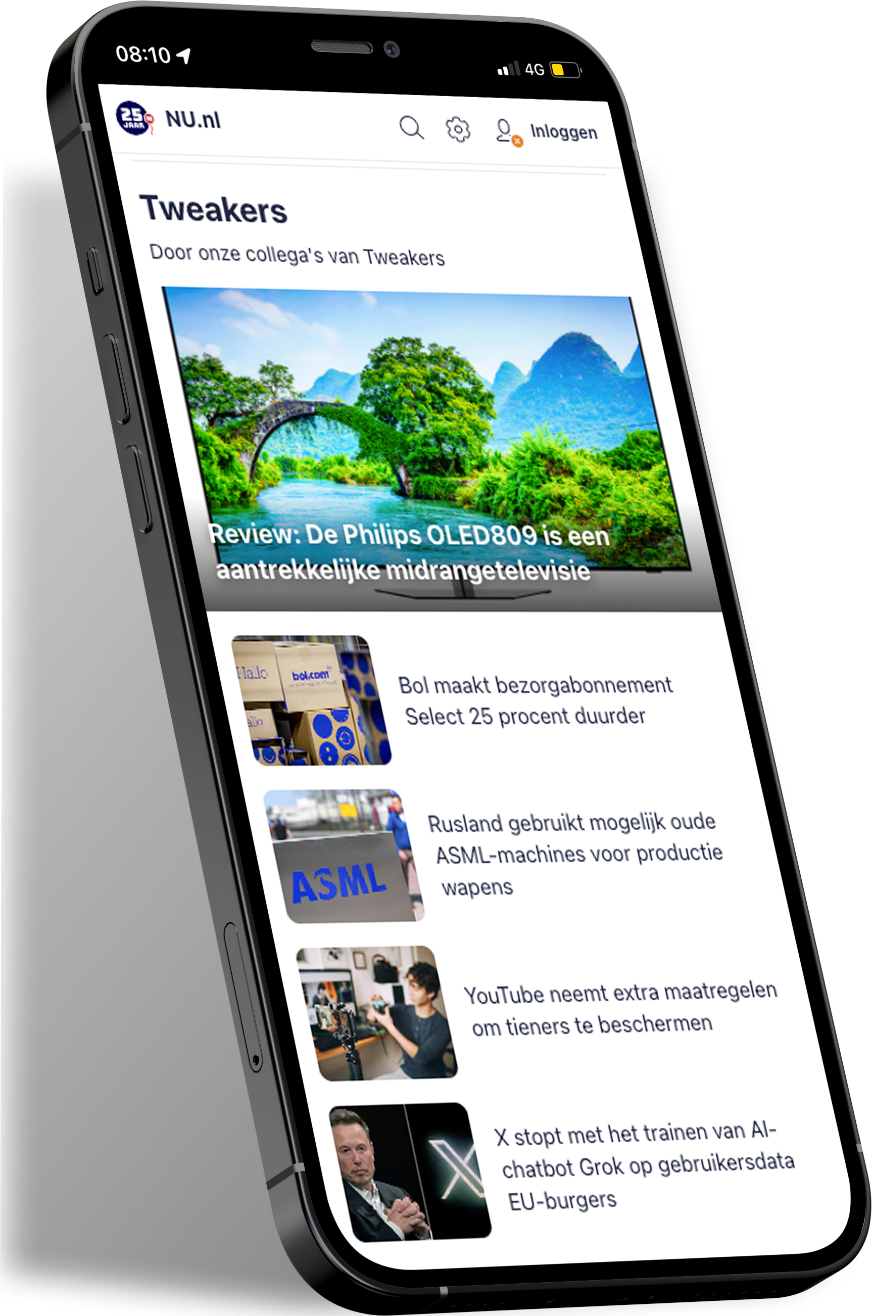 Voorbeeld Native Advertising op NU.nl