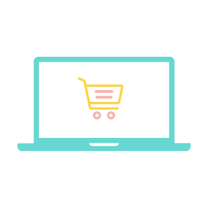 Shopping e-commerce marketplaces icon