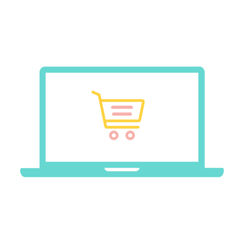 Shopping e-commerce marketplaces icon