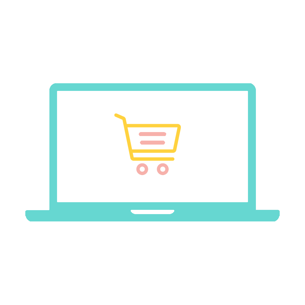 Shopping e-commerce marketplaces icon