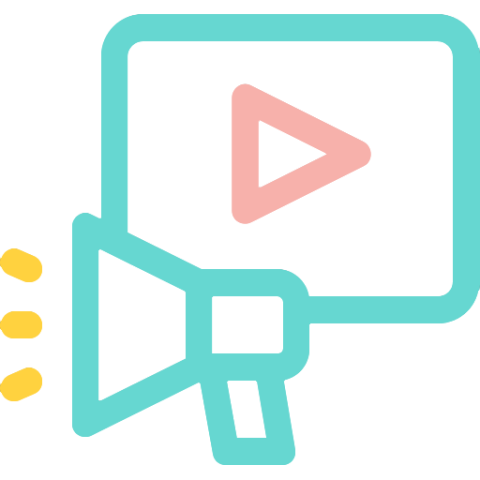 Video marketing icon