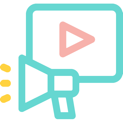 Video marketing icon