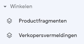 Google productfragmenten en verkopersvermeldingen