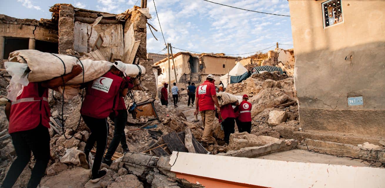 Aardbeving Marokko Rode Kruis campagne