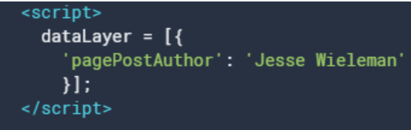 Voorbeeld van JavaScript op de website